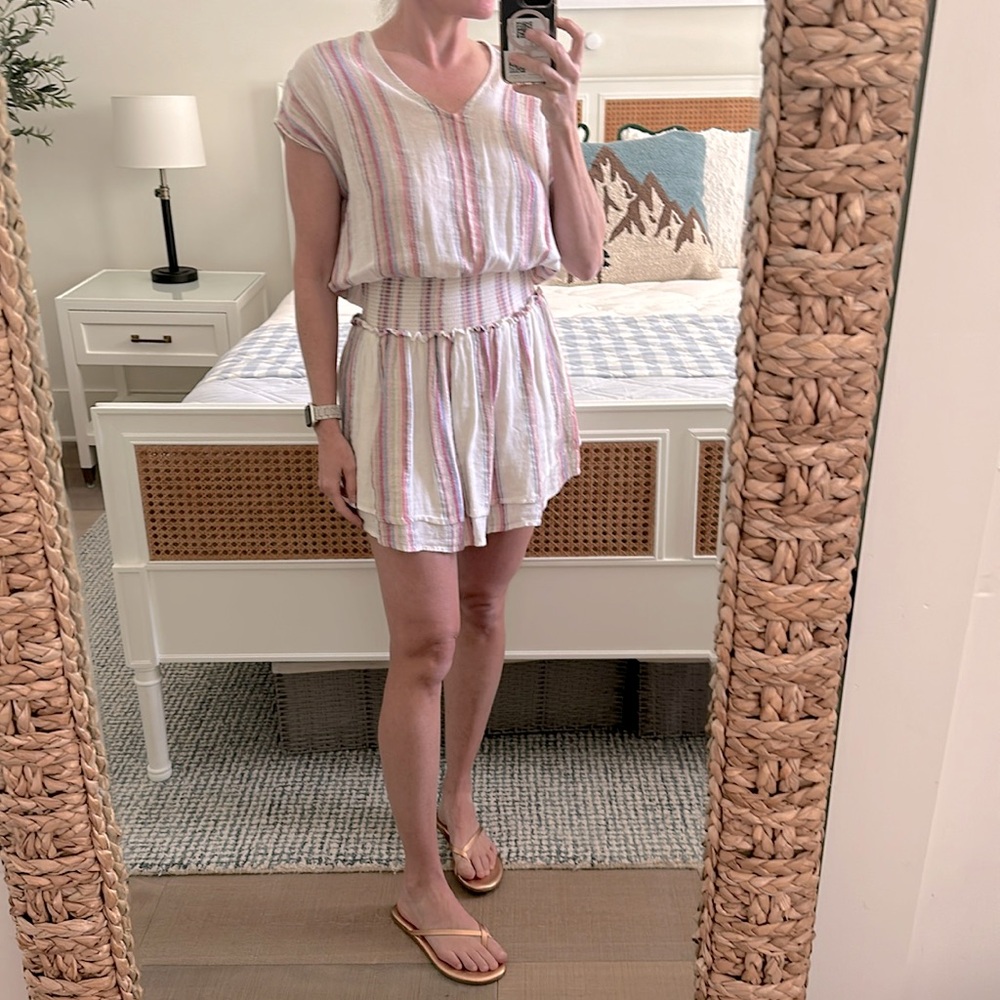 Rails Lucca dress in Havana Stripe XS